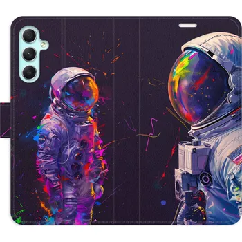 Pouzdro na mobilní telefon Flipové pouzdro iSaprio - Neon Astronaut 02 - Samsung Galaxy A34 5G