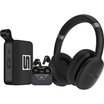 Sluchátka Hudební sada Symfony Supersonic Set, black