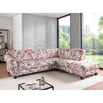 Sedací souprava Rohová sedací souprava s výsuvným sedákem GOTLAND v květovaném potahu Pravý roh