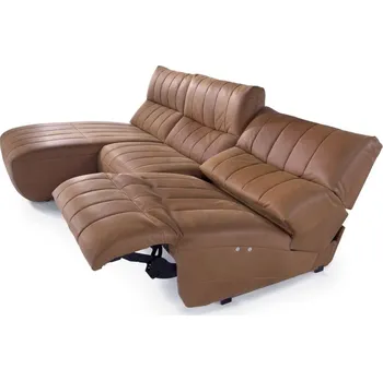 Sedací souprava Kožená rohová sedací souprava AMARO s elektrickou funkcí relax Levý roh