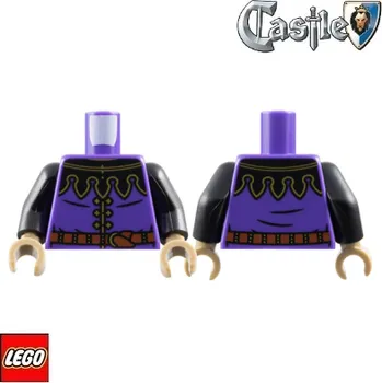 Stavebnice LEGO LEGO® Dílky na figurky LEGO Tělo potištěné, Výběrčí daní / Fialové / Torso CASTLE 973pb5567c01