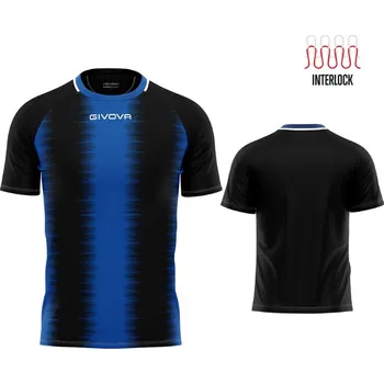 Sportovní triko Givova Stripe black-royal XL