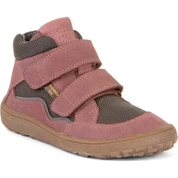 Dívčí polobotky Dívčí barefoot boty TEX AUTUMN Gray/Pink Froddo G3110254-6 - šedá - 23