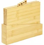 Kuchyňská prkénka ve stojanu sada 4ks, bambus SPRINGOS KI0109