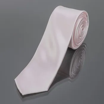 Kravata Kravata pánská AMJ úzká jednobarevná KI0002, světle růžová