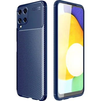 Nexeri Kryt Samsung Galaxy A22 4G Armored Carbon Fiber modrý