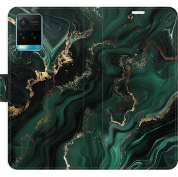 Pouzdro na mobilní telefon Flipové pouzdro iSaprio - Emerald 02 - Vivo Y21 / Y21s / Y33s