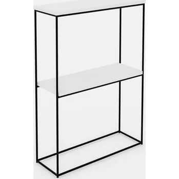 Konferenční stolek ArtAdrk Příruční stolek VELO | černé nohy Barva: Bílá