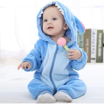 Karnevalový kostým Kostým/plyšový overal pro kluky - 8 motivů zvířátek Motiv: Modrá, Velikost: 110/3 roky