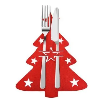 Etui na sztućce choinki 4szt