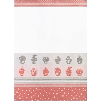 Utěrka DARRÉ Bavlněná utěrka červená Muffin