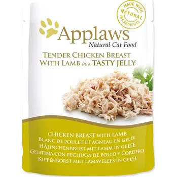 Krmivo pro kočku 12ks Applaws kapsička Cat JELLY kuře a jehněčí v aspiku 70g