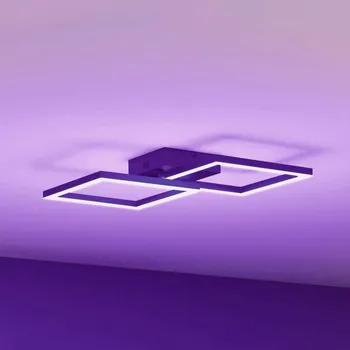 Lampička Müller Licht tint LED stropní svítidlo Cano, RGB, CCT, černé černá LED 24 W celkem - Doprava zdarma