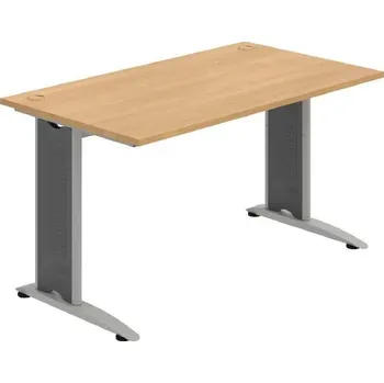 Kancelářský vozík HOBIS kancelářský stůl pracovní rovný - FS 1400, dub + doprava zdarma