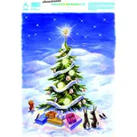 ARCH Okenní folie vánoční 50x35 - Velký barevný strom