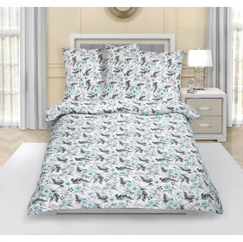 Povlečení Flanelové povlečení 70x90, 140x200 mentolová růže*