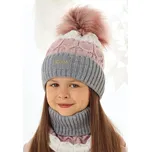 AJS Čepice a nákrčník AJS-48-383 Barva: C-tm.jeans, Velikost: 52-56