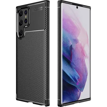 Nexeri Kryt Samsung Galaxy S22 Ultra Armored Carbon Fiber černý