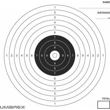 Terč na sportovní střelbu Nezařazené produkty Terč vzduchovkový - tvrdý papír 14x14 cm 100 ks