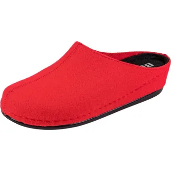 Dámské pantofle Buxa Dámské plstěné pantofle na klínku BZ250 - Červená Velikost: 41