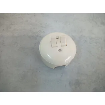 vypínač DANAPO Retro starý bakelitový vypínač spínač na omítku kolébkový - páčkový béžový Varianta: B