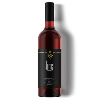 Víno Blauburger 2023, moravské zemské víno, Vinařství Januš, polosladké