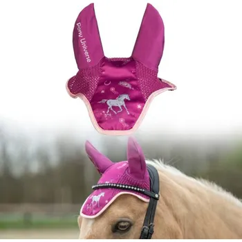 Koňská maska proti hmyzu Čabraka na uši HKM Polly