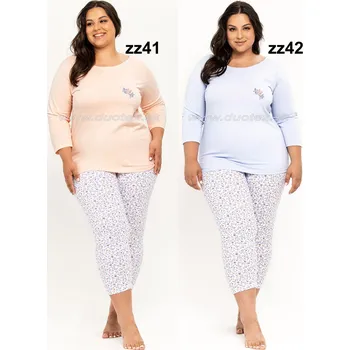 Dámské oblečení TARO Dámské pyžamo Ariella3256 Barva: zz41-marhuľová, Velikost: 2XL