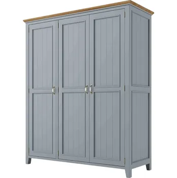 Knihovna Skříň PROVENCE W3P z masivu šedomodrá Barevné provedení: Šedomodrá