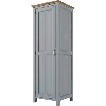 Komoda Skříň PROVENCE W1P z masivu s policemi šedomodrá Barevné provedení: SLIM - šedomodrá