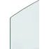 Skleněná deska pod kamna s oblou hranou 324147 8 mm 100 x 50 cm průhledná