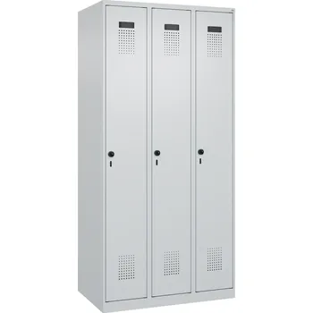 Šatní skříň Šatní skříň C+P Cabo-Plus, 3 oddíly, 900 x 500 x 1850 mm, šedá