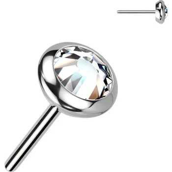 Módní doplněk Šperky4U Náhradní kamínek k PUSH IN piercingu TITAN - TIT1242C-040