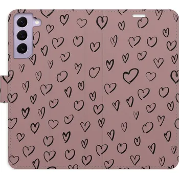 Pouzdro na mobilní telefon Flipové pouzdro iSaprio - Heart Dark 02 - Samsung Galaxy S22 5G