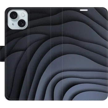 Pouzdro na mobilní telefon Flipové pouzdro iSaprio - Dark Waves - iPhone 15