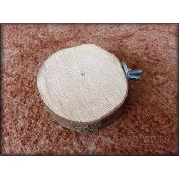 Dřevěné stupátko kolo asi 6 cm s matkou