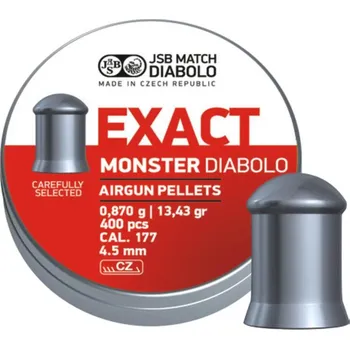 Sportovní střelba Diabolky JSB Exact Monster cal. 4,52mm 400ks