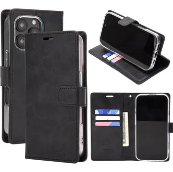 Pouzdro na mobilní telefon Mercury Ochranné pouzdro na iPhone 16 Pro MAX - Mercury, Bluemoon Diary Black