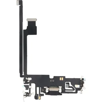 Nabíjecí port a flex kabel pro iPhone 12 Pro Max HQ - Černý