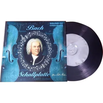 Čokoláda Čokoládová gramofonová deska 80g BACH (belgická mléčná čokoláda 80g)