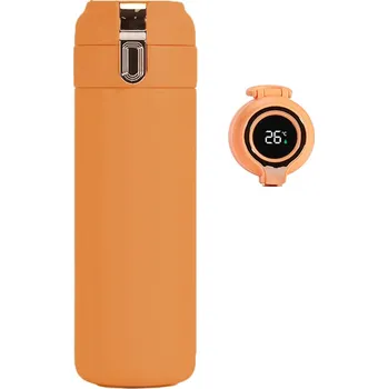 Termoska Termoska Techsuit (THM1) - digitální displej pro indikaci teploty, nerezová ocel, 400ml - oranžová