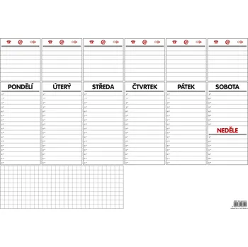 Psací podložka A3 univerzální stolní týdenní plánovací podložka