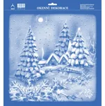 ARCH Okenní folie vánoční 33x35cm Zima v horách