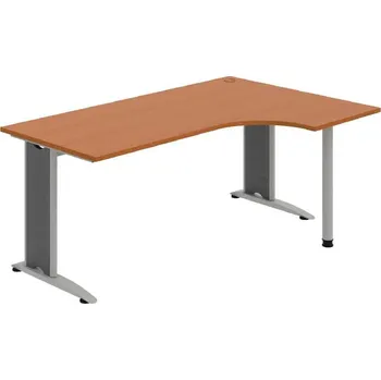Kancelářský vozík HOBIS kancelářský stůl pracovní tvarový, ergo levý - FE 1800 60 L, třešeň + doprava zdarma