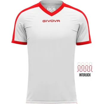 Chlapecké tričko Sportovní triko GIVOVA Revolution white-red 3XL