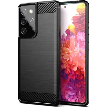 Pouzdro na mobilní telefon Techsuit Kryt Samsung Galaxy S21 Ultra 5G, Armored Carbon černý