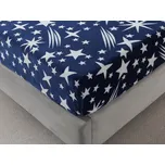 XPOSE® Mikroplyšové prostěradlo SAMIRA Exclusive - modré 180x200 cm, Mikroplyš + Prodloužená možnost vrácení zboží do 50 dnů