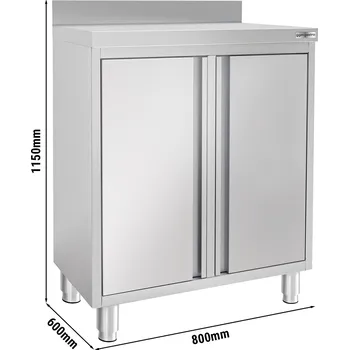 Náhradní díl pro kávovar G.Gastro Pracovní skříňka kávového baru - 800x600mm - s obkladovým panelem