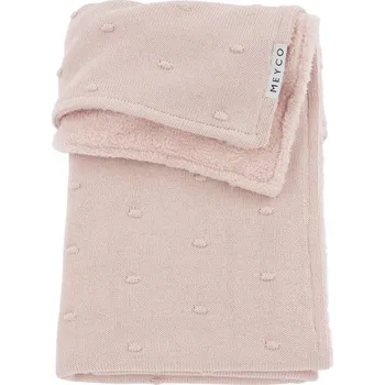 Dětská deka Meyco Deka Mini knots fleece - Soft pink