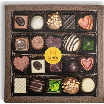 Čokoláda JANEK Krabička s pralinkami a lanýži 20 ks
